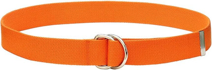 Falari Canvas Web Belt Metal Double D Ring Buckle for Men Women Casual Cloth Military Style Belt 1 1/2" Wide