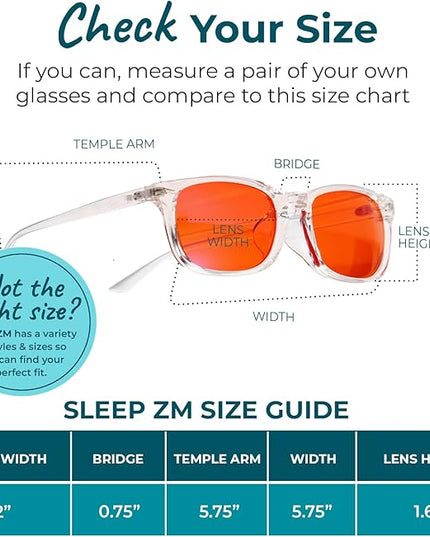 100% Blue Light Blocking Glasses - Women + Men - Better Sleep - Anti Eye Strain Protection - Computer Screens Gaming