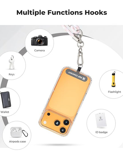 K&F CONCEPT 2-in-1 Phone Lanyard Crossbody with 1/4" Screw, Adjustable Anti Theft Crossbody Strap Compatible for DJI Osmo