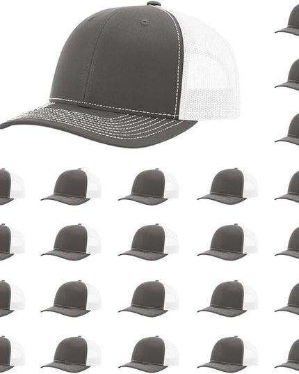 Richardson 112 Classic Six-Panel Adjustable Snapback Trucker Cap | Bulk Packs Available