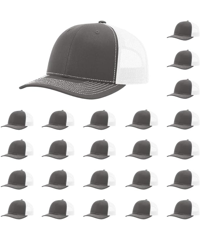Richardson 112 Classic Six-Panel Adjustable Snapback Trucker Cap | Bulk Packs Available