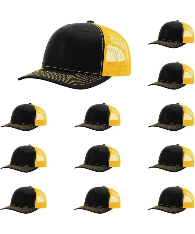 Richardson 112 Classic Six-Panel Adjustable Snapback Trucker Cap | Bulk Packs Available