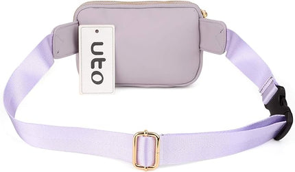 UTO Fanny Pack for Women Crossbody Trendy Fashion Belt Purse Chest Waist Hip Bumbag for Outdoor Shopping Travel Hiking