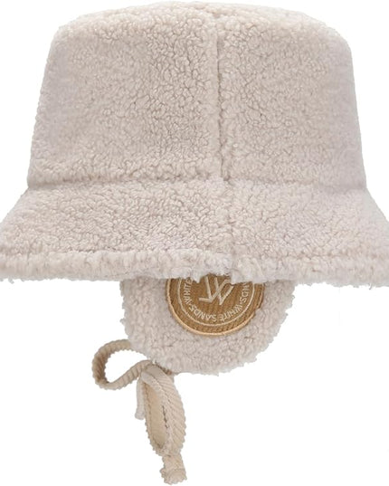 New SKADI Fleece Earmuff Bucket Hat for Winter Warm Ear Protection | Soft Cozy Fleece Bucket Hat for Women & Men