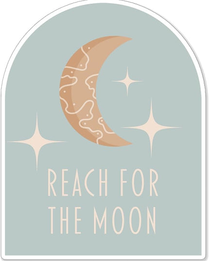 (1PC) Reach for The Moon Stars Sticker for Phone Tablet Laptop Car Truck Window | 4" Sticker
