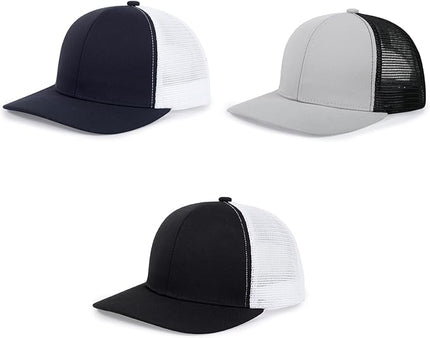 kozinu Unisex Trucker Hats Blank Mesh Snapback Hats Sport Plain Baseball Caps Adjustable Fitted Hat