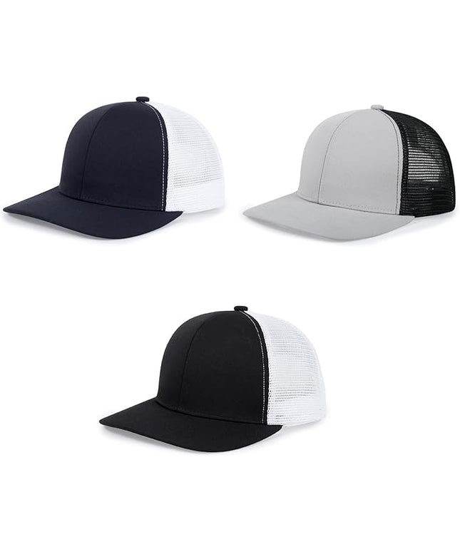 kozinu Unisex Trucker Hats Blank Mesh Snapback Hats Sport Plain Baseball Caps Adjustable Fitted Hat