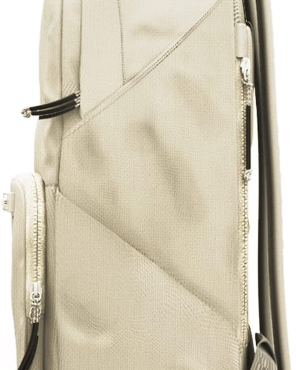 BREVITE The Backpack- Casual daypack backpacks for every function. Compact but spacious 18L aesthetic traveling backpack with laptop compartment. (Tan)