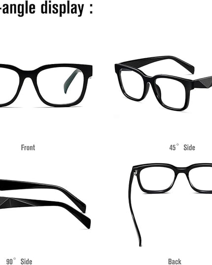 kimorn Blue Light Blocking Glasses,Anti Eyestrain & UV Protection,Square Frame Glasses for Women and Men