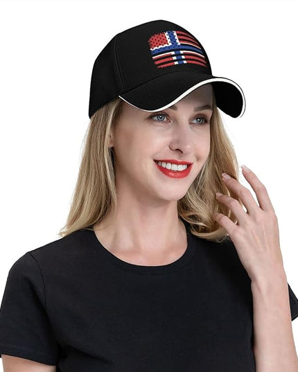 Unisex Baseball Cap Trucker Dad Hat for Men Women Adjustable Outdoors Sun hat Black
