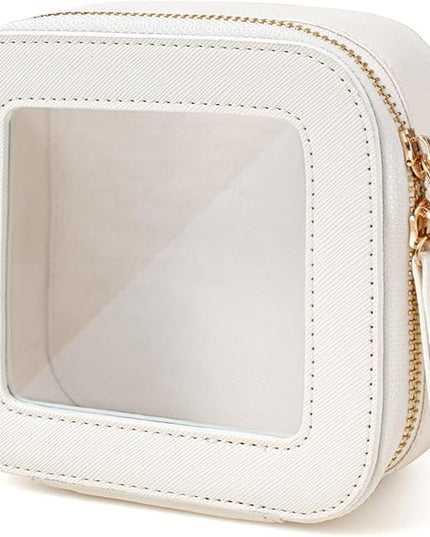 Travel Clear Makeup Bag Set, TSA Approved Cosmetic Bag Case with Zipper Portable Makeup Pouch Toiletry Bag Traveling Cosmetic Organizer Storage Bag Car Organizer Car Essentials
