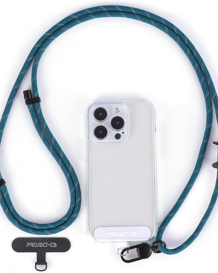 project-cb Cell Phone Lanyard 1,Phone Tether Tab 2,Phone Crossbody Strap,Lanyards for Around the Neck,Adjustable Phone Strap(Slate Blue-B)