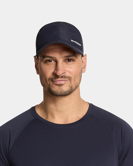 MISSION Cooling UPF Performance Hat - Unisex One Size Cap for Workouts, Golf & Running - Sweat & Water Activated Technology