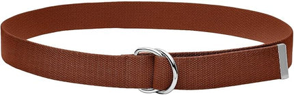 Falari Canvas Web Belt Metal Double D Ring Buckle for Men Women Casual Cloth Military Style Belt 1 1/2" Wide