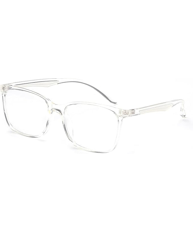 ANRRI Blue Light Glasses Men Women Transparent Blue Light Blocking Computer Glasses Anti Eyestrain Lightweight Clear Frame