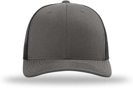 Richardson 112 Trucker Hat - Premium Adjustable Snapback Hat - Structured Six Panel Richardson Blank Caps