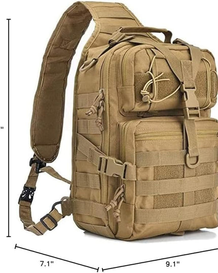 hopopower Tactical Sling Bag, Sport Bag Military Rover Shoulder Backpack EDC Assault Range Bag, Chest Pack Handbag Waterproof