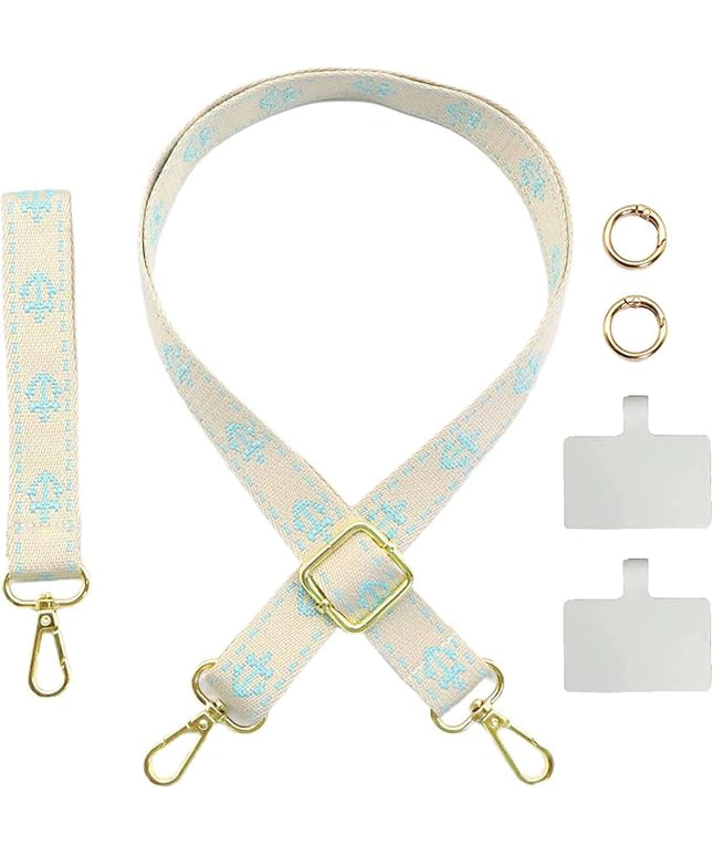 Adjustable 1" Width Phone Crossbody Lanyard and Wristlet Strap - Gift For The Lover In Your Life
