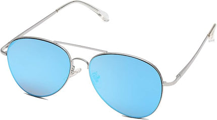 SOJOS Classic Aviator Sunglasses for Women Men Metal Frame Spring Hinges SJ1030