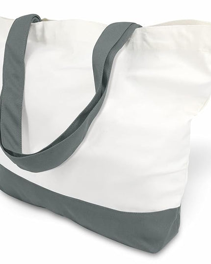 TOPDesign 3-Pack Super Strong Large 12oz Cotton Canvas Tote Bags, Reusable Grocery Shopping Cloth Bags, Fashionable Two-Tone Totes for Crafts, DIY Your Creative Designs