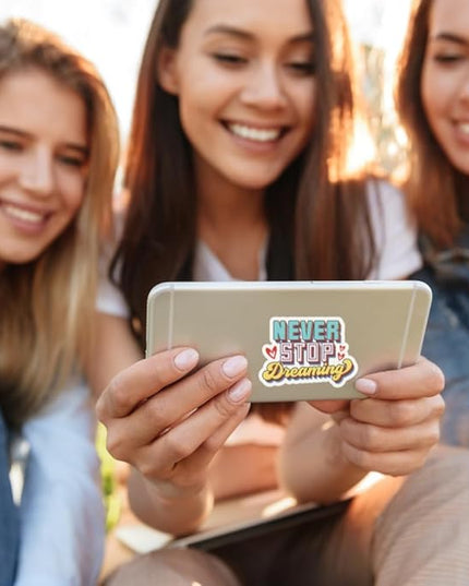 100 Pack Motivational Stickers, Positive Inspirational Decals, Teacher Rewards for Phone Cases Laptops Valentine’s Day Gifts, Study Groups, Water Bottle Stickers for Women Teens Kids Adults (Inspire)