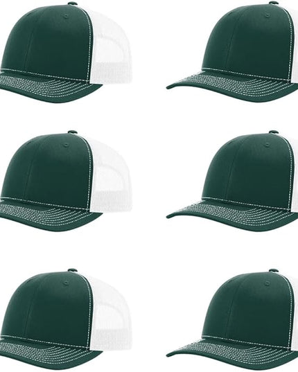 Richardson 112 Classic Six-Panel Adjustable Snapback Trucker Cap | Bulk Packs Available