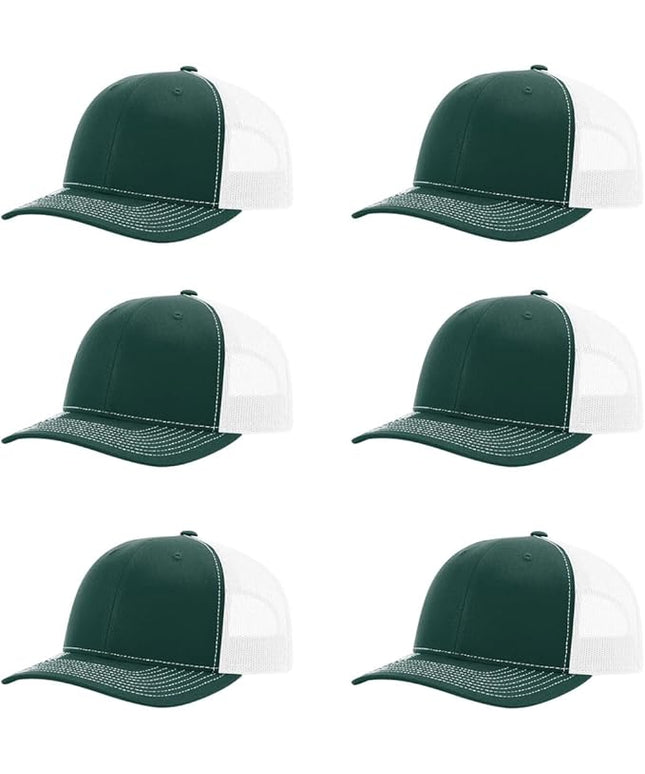 Richardson 112 Classic Six-Panel Adjustable Snapback Trucker Cap | Bulk Packs Available