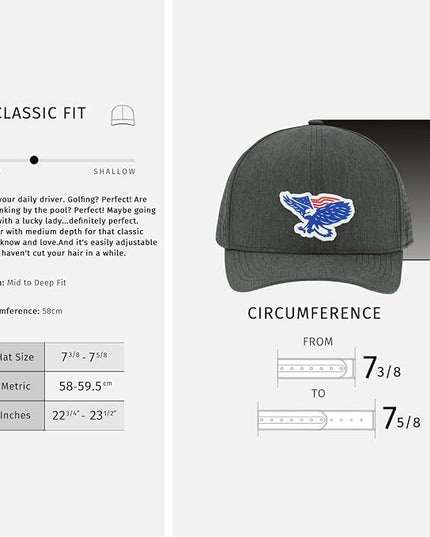 LRD Coastline Snapback Hat - Water Resistant Floating Crown Performance Cap