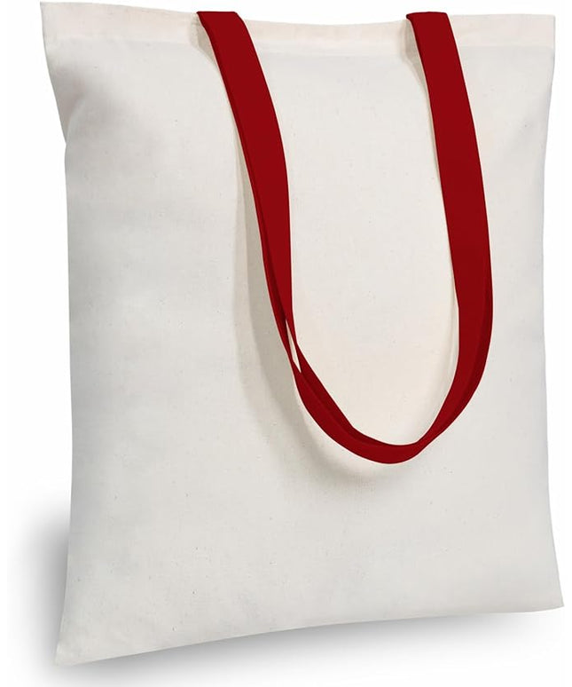 TOPDesign 6-Pack Economical 16"x15" Cotton Tote Bag, Lightweight Medium Reusable Grocery Shopping Cloth Bags, Suitable for DIY, Advertising, Promotion, Gift, Activity