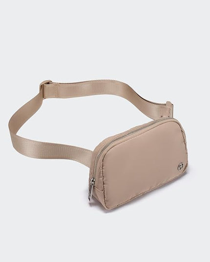 Pander Everywhere Belt Bag for Women, Fashion Waist Packs, Crossbody Bags, Everywhere Belt Bag with Adjustable Strap (Raw Linen).