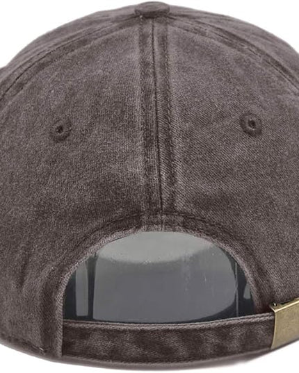 HH HOFNEN Men Women Washed Distressed Twill Cotton Baseball Cap Vintage Adjustable Dad Hat