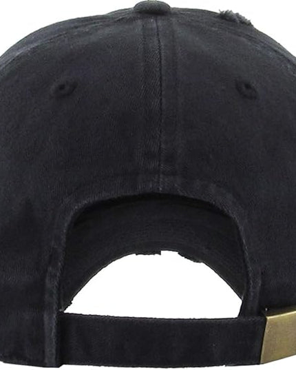 KBETHOS Vintage Washed Distressed Cotton Dad Hat Baseball Cap Adjustable Polo Trucker Unisex Style Headwear