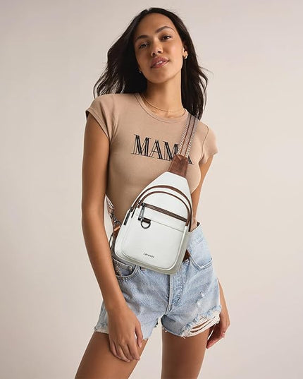 7L Sling Bag for Women Men Vegan Leather Crossbody Bags Fanny Pack Purse Backpack Over Shoulder Bag Travel Anti Theft