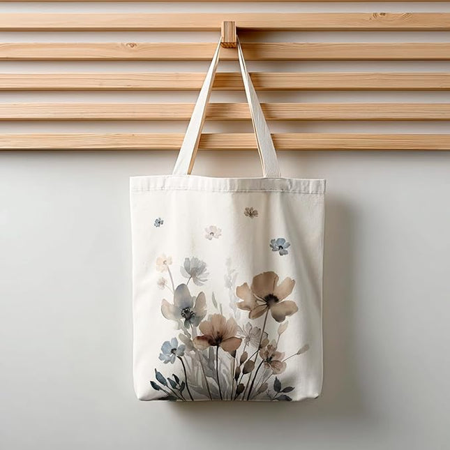 Horaldaily Canvas Tote Bag,Reusable Shoulder Tote Bag for Women Lady Casual Vacation, Shopping, Work, Gym