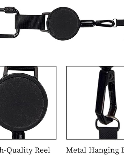 Anti-Theft Cell Retractable Phone Lanyard, Outdoor Phone Strap with Retractable Steel Line for Phone Case ID Holder Keys Phone Accessories Travel Essential