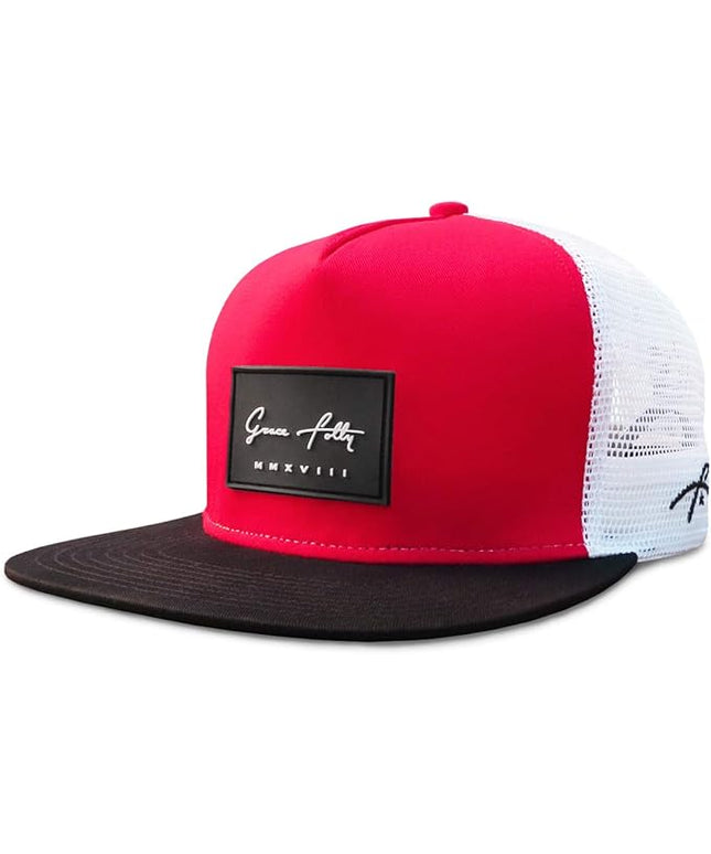Grace Folly Trucker Hat for Men & Women. Snapback Mesh Caps