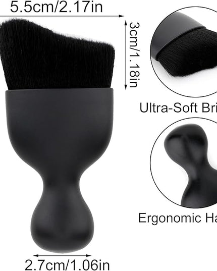 Car Detailing Brush, Soft Bristle Cleaning Brush, Scratch-Free Auto Duster Tool for Dashboard, Air Vents, Leather & Interior Cleaning (Black)