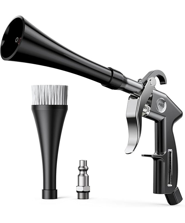 Tornado Car Cleaning Gun Interior Dryer Air Blow Gun, Automotive Tool Car Detailing Supplies High Pressure Air Gun, Car Detailing Cleaner Kit for Car Quickly Blasts Dirt and Dust Works with Air