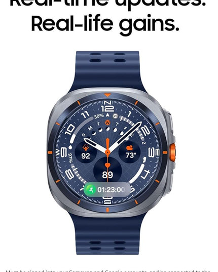 Samsung Galaxy Watch Ultra (2025) 47mm LTE Smartwatch, Titanium Casing, Advanced Sleep Coaching, Running Coach, Energy Score, Heart Rate Tracking, GPS, Titanium Blue [US Version, 2 Yr Warranty]