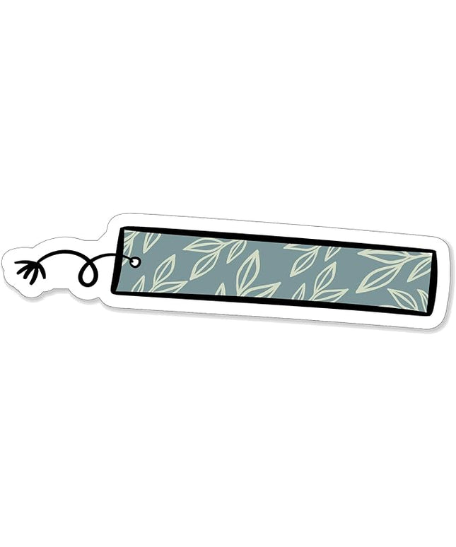 (1PC) Bookmark Flower Reading Books Sticker for Phone Tablet Laptop Car Truck Window | 5" Sticker