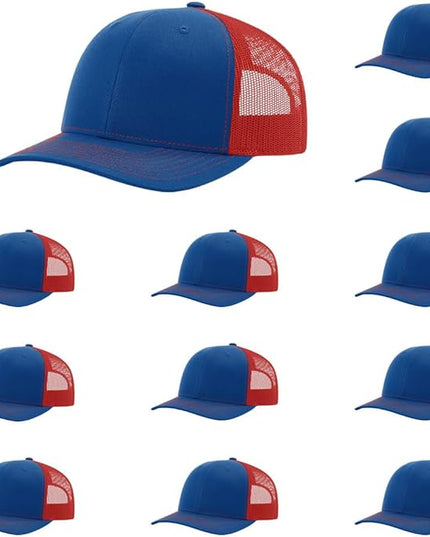 Richardson 112 Classic Six-Panel Adjustable Snapback Trucker Cap | Bulk Packs Available