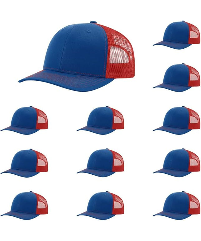Richardson 112 Classic Six-Panel Adjustable Snapback Trucker Cap | Bulk Packs Available