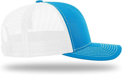 Richardson 112 Trucker Hat - Premium Adjustable Snapback Hat - Structured Six Panel Richardson Blank Caps