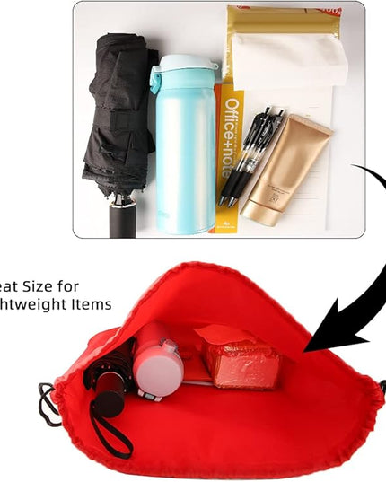 GoodtoU Drawstring Backpack Bulk, 20 Pcs Draw String Bags Cinch Bag Drawstring Gym Bag Sackpack Backpack for Women Men, Red