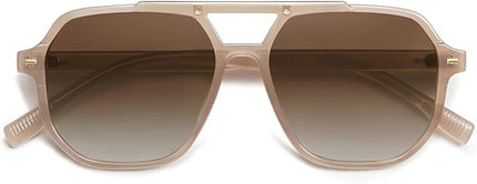 SOJOS Retro Trendy Aviator Polarized Sunglasses Men Women Vintage 70s Square Stylish Frame Sun Glasses SJ2283