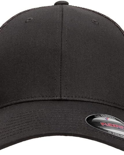Flexfit 6511 Fitted Mid-Profile Stretchable Mesh Panels Trucker Cap | Bulk Pack Available