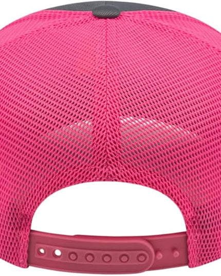 Cap America i8502 Flexfit 110 Premium Mid Profile 6-Panel Mesh Back Trucker Cap Hat w/UV Guard & Adjustable Snapback