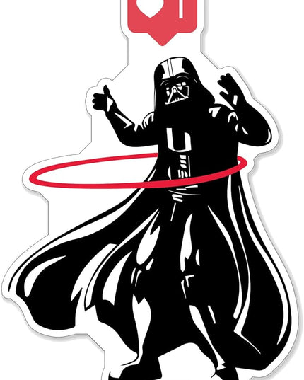(1PC) Dark Helmet Hula Hoop Like v2 Sticker for Phone Tablet Laptop Car Truck Window | 4" Sticker