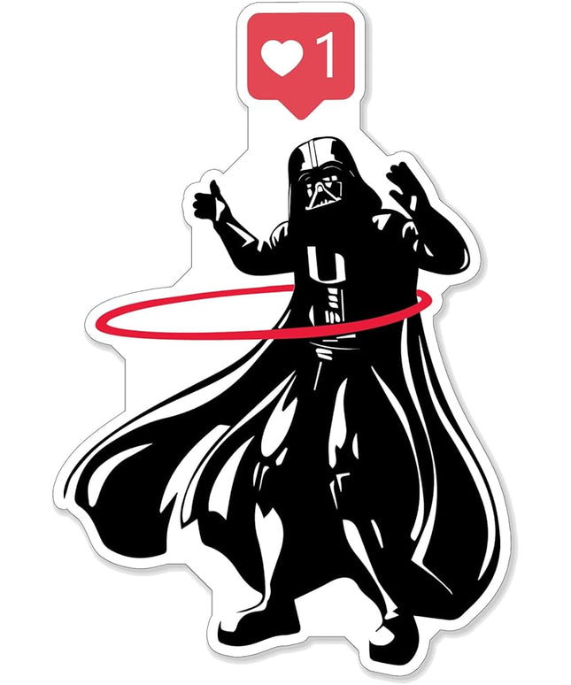 (1PC) Dark Helmet Hula Hoop Like v2 Sticker for Phone Tablet Laptop Car Truck Window | 4" Sticker