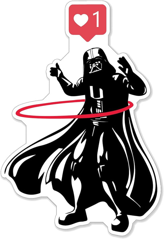 (1PC) Dark Helmet Hula Hoop Like v2 Sticker for Phone Tablet Laptop Car Truck Window | 4" Sticker
